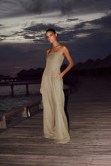 Sara | Jumpsuit – Beige