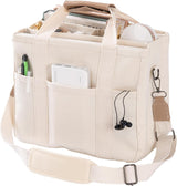 Canvas Tragetasche Damen – Großer Shopper aus Stoff – UrbanLook – Beige