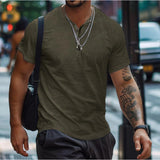Benedikt | Herren Lockeres Poloshirt – Armeegrün