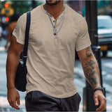 Benedikt | Herren Lockeres Poloshirt – Khaki