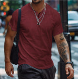 Benedikt | Herren Lockeres Poloshirt – Burgunder