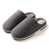 Benedikta | Damen Herringbone Hausschuhe Pantoffeln – Dunkelgrau