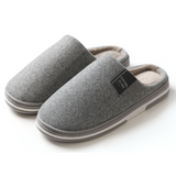 Benedikta | Damen Herringbone Hausschuhe Pantoffeln – Hellgrau