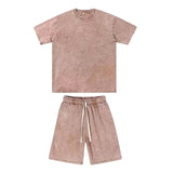 Bequemes Shorts & Shirt Sommer-Set - Cosimo – Braun