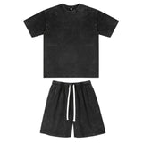 Bequemes Shorts & Shirt Sommer-Set - Cosimo – Schwarz