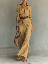 Victoria | Müheloses Maxikleid – Khaki