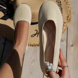 Orthopädische Damen-Ballerinas mit Komfortsohle & klassischem Design – Mia – Beige