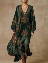 Klassisches Vintage-inspiriertes Kleid – Grün