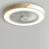 BreezeGlow | Skandinavische LED-Deckenleuchte mit integriertem Ventilator – Weiß