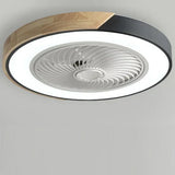 BreezeGlow | Skandinavische LED-Deckenleuchte mit integriertem Ventilator – Schwarz