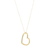Elegante Herzanhänger Kette | Vegane Goldplattierte Schmuckidee – Gold