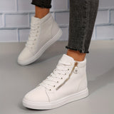 Birte | Damen High-Top Sneaker – Weiß