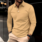 Ralph | Lässiges Langarm-Polo – Khaki