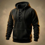 Paulus - Hochwertiger Baumwoll Kapuzenpullover – Schwarz