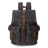 EDINBURGH | Vintage-Rucksack – Dunkelgrau