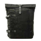 CORTINA | Canvas Motorrad-Rucksack – Schwarz