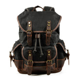 BADEN | Leinen Wanderrucksack – Schwarz (Fast ausverkauft)