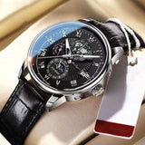 Chic Luxury Quartz Watch – Silber Schwarz
