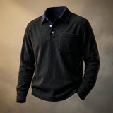 Orvion - Soft-Touch-Polohemd – Onyx Schwarz