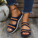 Hannah – Stilvolle Orthopädische Sommer-Sandale – Blau
