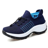 OrthoDin - orthopädische komfortschuhe für damen – Weiß-blau