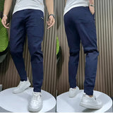 Leon | Premium Herren Cargo-Stretchhose – Blau