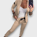 Verena – Moderner Blazer-Zweiteiler – Khaki