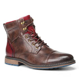 Leopold - klassische oxford-herrenstiefel – Braun