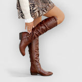 GLAIZA | Stilvolle Knöchel-Stiefel – Braunes Leder