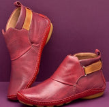 Mirayae - Stützende Stiefeletten – Karminrot