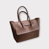 Luxuriöse Vegane Leder Tote Bag – Damen Shopper Handtasche – Braun