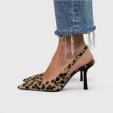 Brianna | Damen Leopard Slingback Pumps – Leopardenmuster