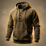 Paulus - Hochwertiger Baumwoll Kapuzenpullover – Khaki