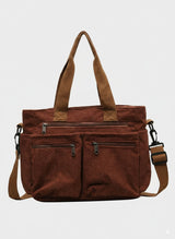 OLIVA Tote | Vielseitige und Stilvolle Tasche aus Hochwertigem Cord – Brown