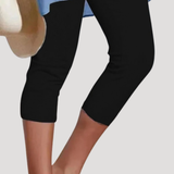 Brunhilde | Damen Capri Leggings 3/4 Länge – Schwarz