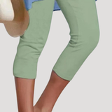 Brunhilde | Damen Capri Leggings 3/4 Länge – Grün