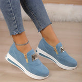 Ovelia - Slip-On-Plateau-Sneaker – Blau