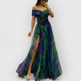 Rhea | Luxuriöses Maxikleid – Grün