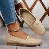 Avigayil - Leichte Orthopädische Leder Schuhe – Khaki