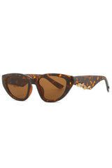 Celeste | Extravagante Cat-Eye Sonnenbrille – Dunkelbraun