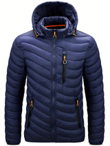 EverShield - winterjacke für herren, leicht und warm – Dunkelblau
