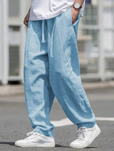 Kirk - Atmungsaktive Baumwollhose Mit Taschen – Blau