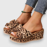 Mila – Stylische Sandalen – Braun Leopard