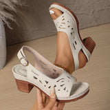 Wrenna - gepolsterte orthopädische Sandalen – Weiß