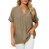 Raamah - klassische Bluse – Dattelpflaume