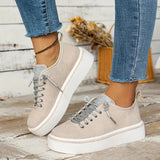 Isidora - Atmungsaktiver Turnschuh Aus Spitze – Beige