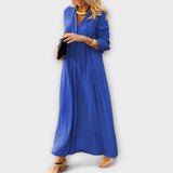 Hannalore - Bequemes Maxikleid – Blau