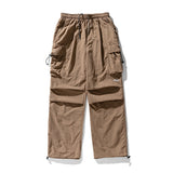 Kelynn | Fallschirmjäger Baggy Cargo Hose mit großen Taschen – Khaki