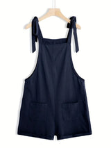 Janni – Stylischer Leinen-Strampler – Blau
