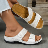 Yelena - stützende orthopädische Sandalen – Weiß